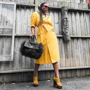 European Jean Lo. Bello Vintage Blazer Dress, Fits 12-14 24’